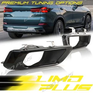 🔥Black Steel Exhaust Tips Replacement for 2019-2025 BMW X5 G05 40i - Imagen 1 de 13