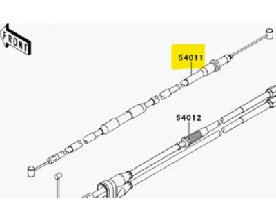 Cable de embrague Kawasaki OEM 2013-2016 KX250F 54011-0569 Foto 1 de 2