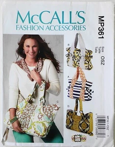 McCalls 6905 Misses Bags Sacs A Main Sewing Pattern - Picture 1 of 1