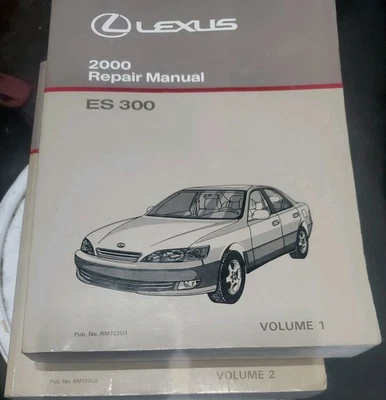 Lexus 2000 ES300 Repair Manual Set, Vol. 1 RM723U1 and Vol. 2 RM723U2 USED - Image 1 of 4