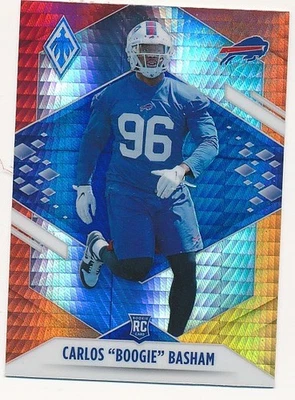 CARLOS "BOOGIE" BASHAM 2021 PANINI PHOENIX FIRE BURST RC ROOKIE #169 MINT - Image 1 of 2