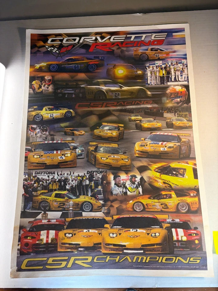 Póster vintage 2003 GM Corvette Racing C5R Champions Dale Earnhardt (A) Foto 1 de 4