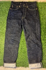 Non Stock Jeans Mens 30x30 Selvedge Raw Denim Straight Leg Casual Pants - Picture 1 of 6