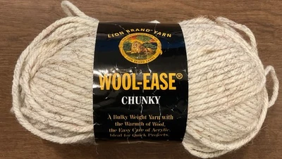 Lion Brand Wool-Ease Chunky Yarn 5 oz ~ 153 yds Wheat NIP - Image 1 of 4