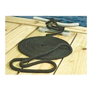 Seachoice 40401 Double Braid Nylon Dock Line 1/2" x 20ft Black - Bild 1 von 6
