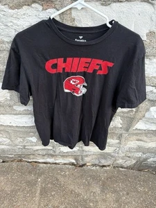 Kansas City Chiefs Shirt Patrick Mahomes Black Fanatics T-Shirt Men's Size L - Picture 1 of 5