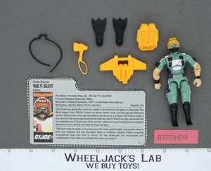 Wet-Suit V1 100% Complete G.I. Joe 1986 Hasbro Vintage Action Figure - Picture 1 of 2