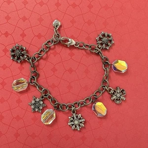 Pulsera Brighton Snow Diva Charm con Cristales de Swarovski AB Aurora Boreal - Imagen 1 de 5