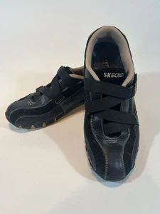 Zapatos Skechers SN46297 para mujer talla 8 cuero negro parte superior baja sin cordones - Imagen 1 de 11