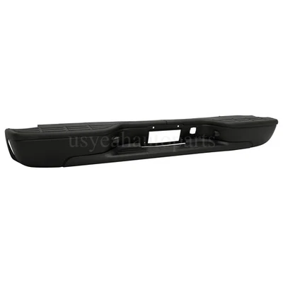 For 1999-2007 Chevy Silverado GMC Sierra 2500HD 3500 Black Rear Step Bumper Foto 1 de 4