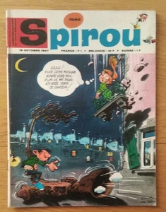 SPIROU ( journal )  n° 1540 , couverture  Franquin , ( Dupuis , 19/10/1967 ) - Picture 1 of 2