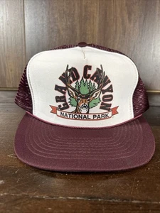 Vintage Grand Canyon Cameo Deer Cap Trucker Snapback Hat Arizona - Picture 1 of 8