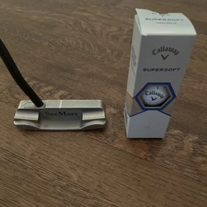 SeeMore m2 Blade Putter (3 Callaway Supersoft Balls Included) - Picture 1 of 13