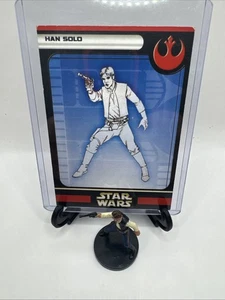 Star Wars Miniaturen WOTC Han Solo 7/60 selten mit Karte - Bild 1 von 2