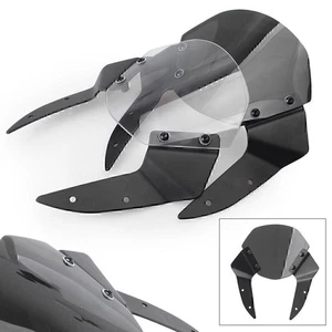 Motorcycle Front Windshield Windscreen For KAWASAKI Z800 2013- 2016 2014 2015 - Foto 1 di 12