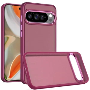 Für Google Pixel 10 Pro XL Hülle mit Metallic Tasten Erhöhter Rand + Hartglas - Bild 1 von 9