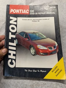Chilton Repair Manual Pontiac G6 2005-2009 Includes Wiring Diagrams 28730 - Bild 1 von 2