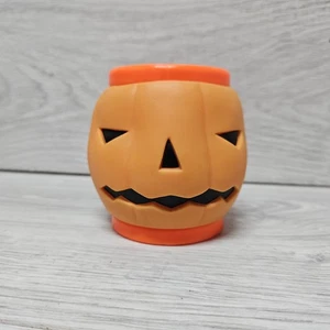 Koppen Pumpkin Small Plastic Kids Mug Cup Jack O Lantern Halloween Vintage Style - Foto 1 di 6