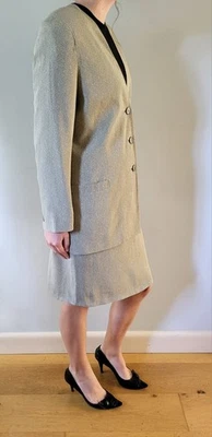 JH Collectibles vintage Womens’ Jacket & Skirt Suit Green/Taupe Pattern - USA - Image 1 of 4