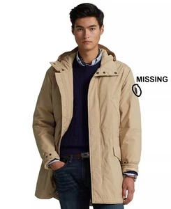 Polo Ralph Lauren Men Packable Marsh Coat 2XL Water-Repellent $398 MISSING LOGO - Picture 1 of 8
