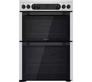 Hotpoint HDM67V9DCX/UK - Stainless Steel Electric Ceramic Cooker - 77L/49L Dual - Picture 1 of 3