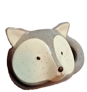 TAZA DE CAFÉ FOX / MACETA GRIS (PEQUEÑA) CON OREJAS Y MANGO 7323A - Imagen 1 de 8