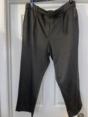 women’s size 18W Liz Claiborne elastic waist gray Ankle pants - Image 1 of 4