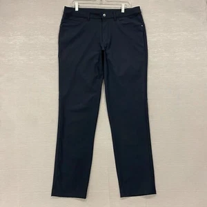 Pantalones clásicos de golf Lululemon ABC para hombre 34 x 32 azul marino tela Warpstreme - Imagen 1 de 14