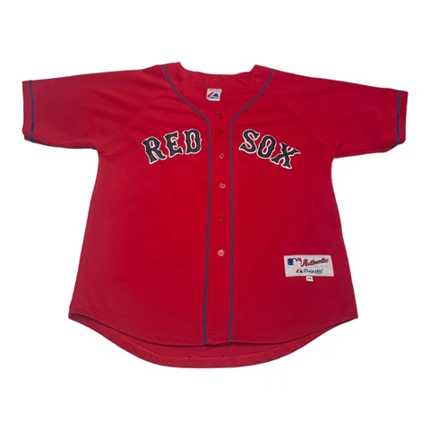 Majestic David Ortiz #34 Boston Red Sox Sewn Baseball Jersey MLB USA Made Sz 48 Cover
