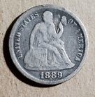 1889 P U.S. Seated Liberty Silver Dime