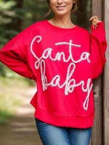 Letter print long sleeve tee - Picture 1 of 4