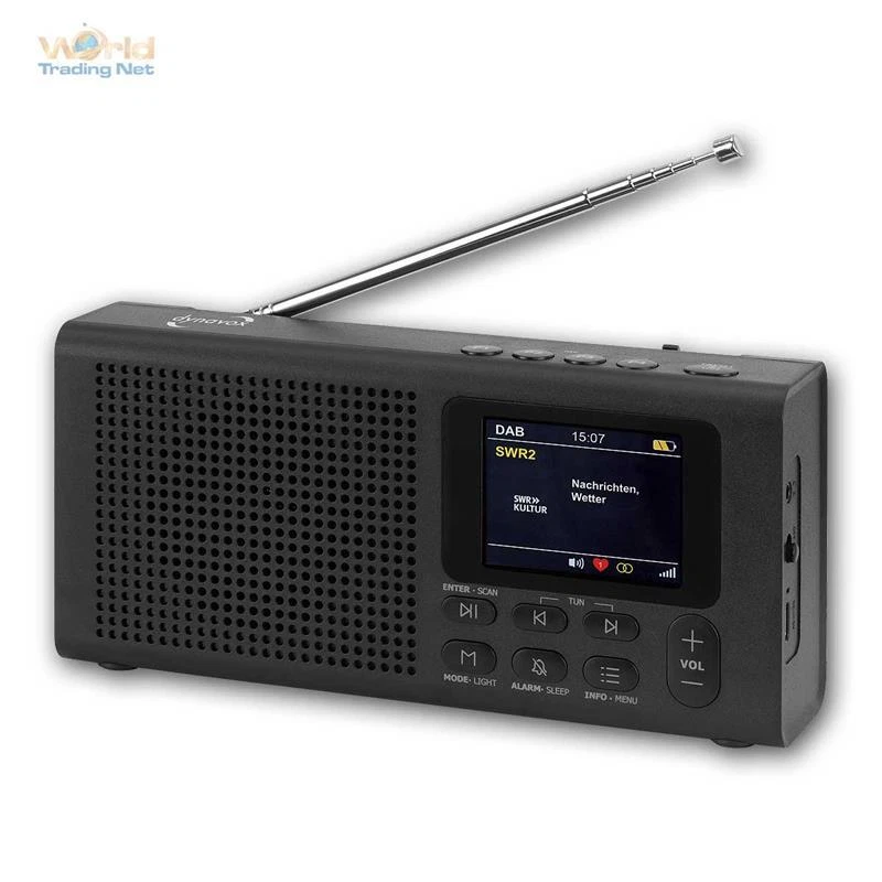 Dynavox DAB Radio DBT200 schwarz mit BT und Weckfunktion 208053
