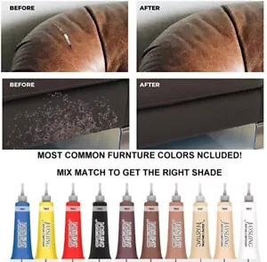 Advanced Leather Repair Gel Kit Filler Restore Car Seat Sofa Scratch Holes Cream - Picture 1 of 49