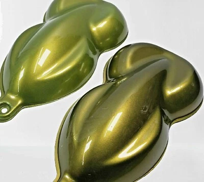 Camo Olive Green Pearl Mica Pigment Custom Automotive Basecoat Paint Aerosol - Imagem 1 de 4