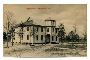 Zephyrhills, FL. Gymnasium, um 1910. Unbenutzt. Pasco County, Florida. In der Nähe von Tampa - Bild 1 von 2