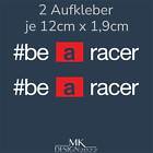 be a racer Aufkleber passend für Aprilia Motorrad RSV RS SR Auto 2x 12 Weiß Rot