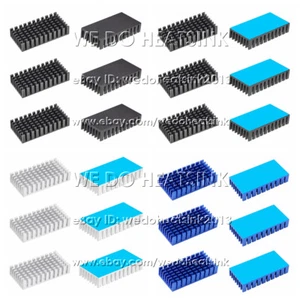 Radiateurs électroniques 50 x 25 x 10 mm dissipateur thermique pour puce IC GPU MOS avec rubans adhésifs - Photo 1/14