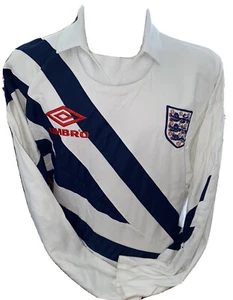 Retro Umbro England Rare Cotton Drill Training Top Extra Large Vintage - Picture 1 of 6