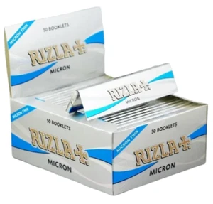 Rizla Silver Micron Thin Kingsize Slim Cigarette Smoking Rolling Papers King Siz - Picture 1 of 7