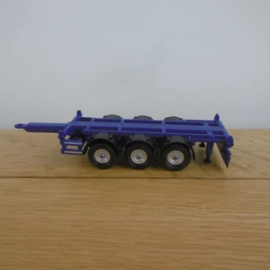 Oxford Diecast Haulage Truck BLUE Drawbar Container Trailer 1/76 - Picture 1 of 1