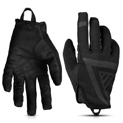 GLOVE STATION THE IMPULSE HIGH DEXTERITY TACTICAL SWAT POLICE SECURITY MILITARY GLOVE - BLACK