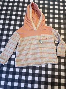 Roxy Girl Pink Girl Teenie Wahine Hoodie Sweater Sz 4 - Picture 1 of 3