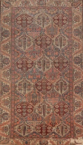 Vintage Garden Design Bakhtiari Traditional Area Rug Handmade Wool Carpet 5x10 - Picture 1 of 19