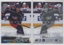 2022-23 Upper Deck Series 1 Young Guns Clear Cut Kent Johnson #209 Rookie RC