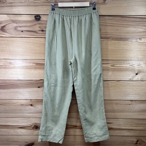 Pantaloni sportivi vintage CA grandi grezzi seta verde completamente foderati tasche elastiche B113 - Foto 1 di 14