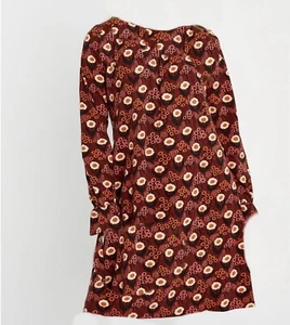 PEOPLE TREE V&A Daisy Print short dress vestido retro mujer orgánico comercio justo - Imagen 1 de 1