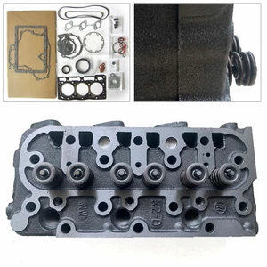For Kubota ZD28 ZD1211 Cylinder Head+Valves Spring+Full Gasket Kit D1105 Engine - Bild 1 von 12