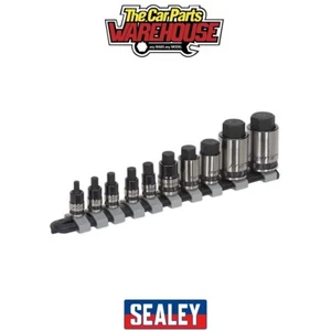 Sealey AK6229B Premier Black Stubby Hex Socket Bit Set 1/4", 3/8" & 1/2"Sq - Picture 1 of 5