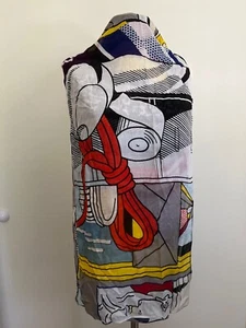 ARTIST ROY LICHTENSTEIN, Pop Art SCARF - Picture 1 of 4