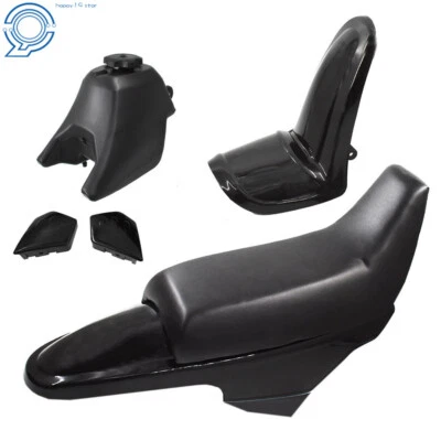 Kit de tanque de gasolina de asiento de guardabarros de plástico para Yamaha PW50 PY50 negro Foto 1 de 4